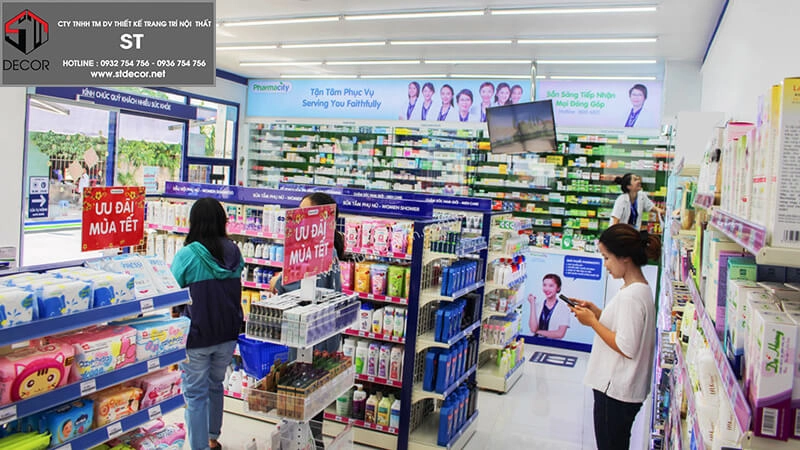 Thiết kế nhà thuốc pharmacity 