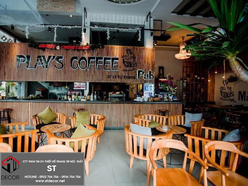 Thiết kế quán cafe 80m2