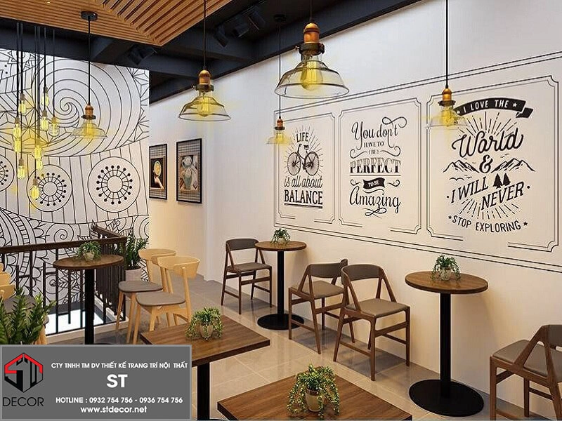 Thiết kế quán cafe 80m2