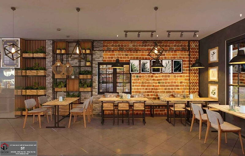 Thiết kế quán cafe 80m2