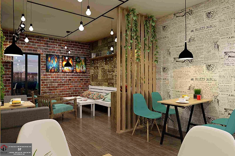 Thiết kế quán cafe 80m2