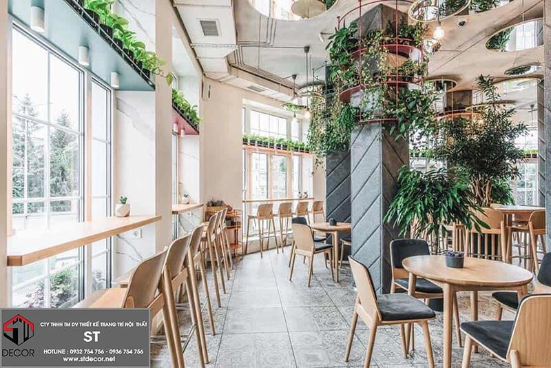 Thiết kế quán cafe 80m2