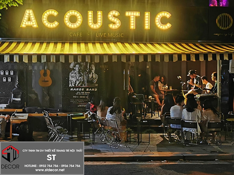 Thiết kế quán cafe acoustic