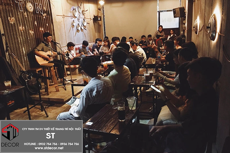 Thiết kế quán cafe acoustic