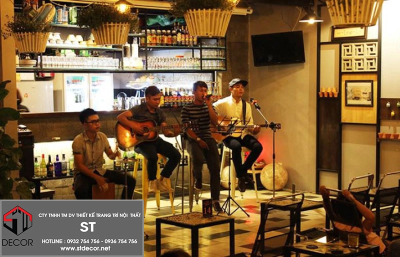 Thiết kế quán cafe acoustic