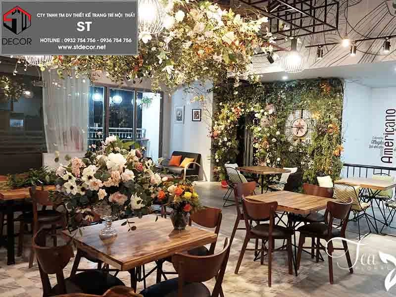 thiết kế quán cafe phong cách châu âu