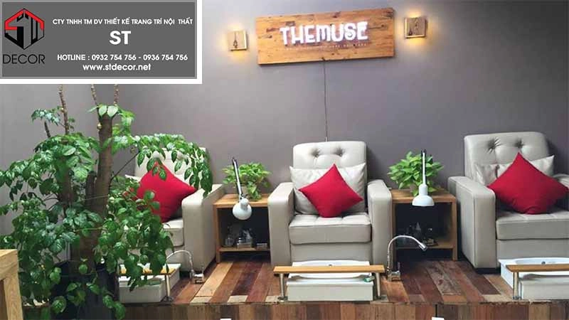 thiết kế tiệm nail hàn quốc