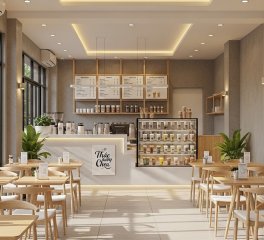 Case Study Quán Trà Sữa Chị Duyên Lê Đức Thọ: 30m2, 45 Khách, 8 Ngày Hoàn Thiện