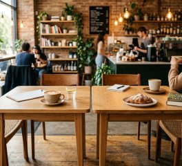 Kích Thước Bàn Cafe Tiêu Chuẩn: 60×60 vs 70×70 cm (Bảng So Sánh)