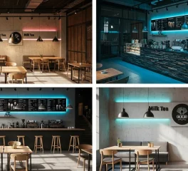 Đèn LED Thông Minh Trong Thiết Kế Quán Cà Phê: Tăng Trải Nghiệm & Tiết Kiệm Điện