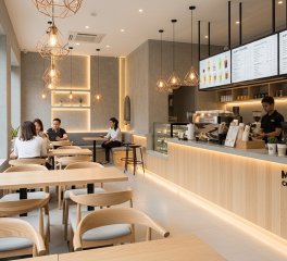 Case Study Quán Trà Sữa MAT Coffee Quận 1: 60m2, 95 Triệu, Hoàn Thiện 10 Ngày
