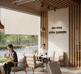 Case Study Quán Trà Sữa Anh Hùng Sora Garden: Chống Nắng Giảm 40% Tiền Điện