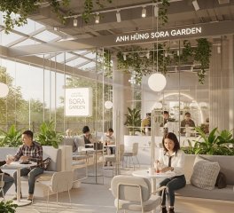 Case Study Quán Trà Sữa Anh Hùng Sora Garden: Vật Liệu Chống Nắng Giảm 40% Tiền Điện