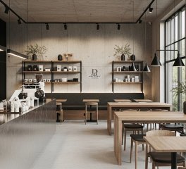 So Sánh Vật Liệu Thiết Kế Quán Cà Phê: Gỗ, Bê Tông, Kim Loại (Chi Phí m2)