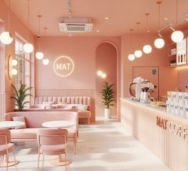 Case Study Quán Trà Sữa MAT Coffee Quận 1: Màu Hồng Pastel Tăng 35% Check-in
