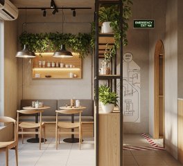 Thiết Kế Quán Trà Sữa Gò Vấp 2026: Quy Định Bãi Đậu Xe & Lối Thoát Hiểm