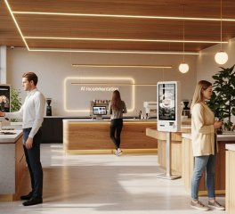 Công Nghệ Trong Thiết Kế Quán Cà Phê 2026: AI, POS, Order Tự Động
