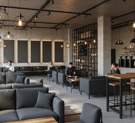 Xu Hướng Thiết Kế Quán Cà Phê 2026: Industrial, Chill, Acoustic Lên Ngôi