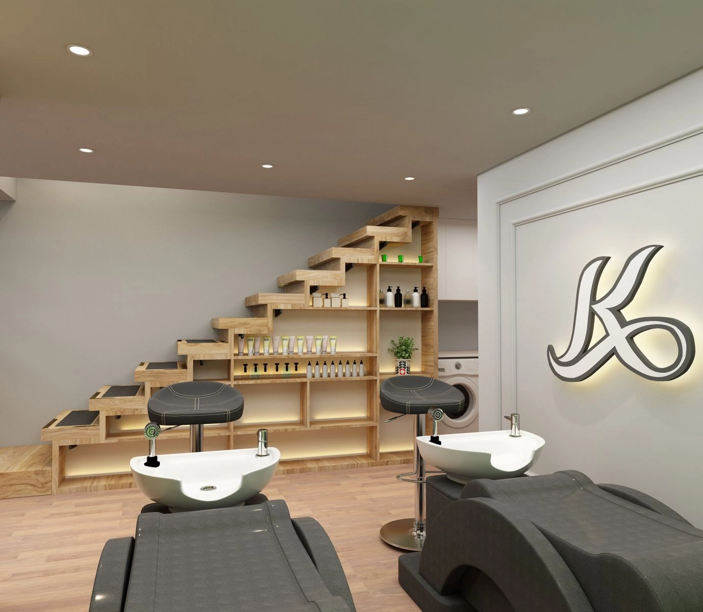 thiết kế salon hair