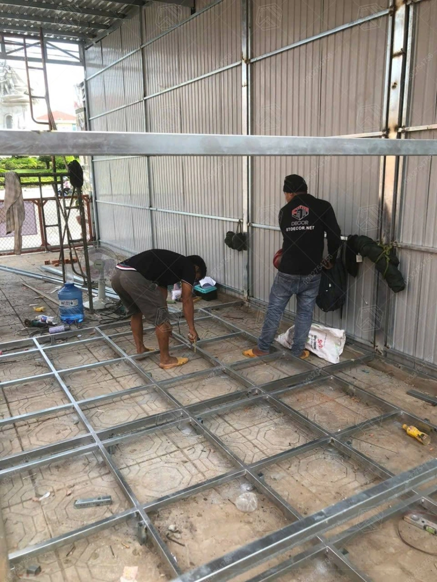 Lắp đặt hệ thống điện nước quán trà sữa Anh Quang