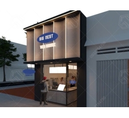 Thiết Kế Quán Trà Sữa Big Nest Tea House 48m2 Tại Thới Hòa, Bến Cát, Bình Dương