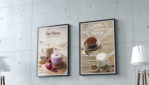 Poster quảng cáo quán cafe