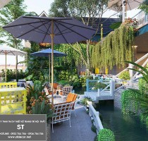 Thiết kế quán cafe sân vườn nhỏ hút khách nhất năm 2023 - ĐỪNG BỎ QUA