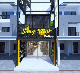 Mẫu thiết kế quán cafe tại An Giang đẹp mắt