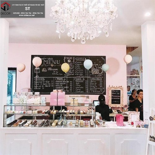 Top 50 mẫu trang trí quán trà sữa màu hồng đẹp nhất